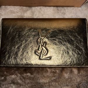 YSL clutch gold